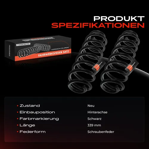 Fahrwerksfeder Hinterachse Frankberg 5481FB0009115 Bild Fahrwerksfeder Hinterachse Frankberg 5481FB0009115