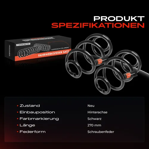 Fahrwerksfeder Hinterachse Frankberg 5481FB0009140 Bild Fahrwerksfeder Hinterachse Frankberg 5481FB0009140