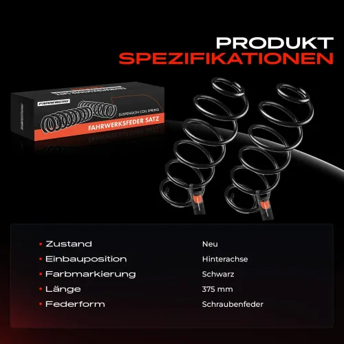 Fahrwerksfeder Hinterachse Frankberg 5481FB0009168 Bild Fahrwerksfeder Hinterachse Frankberg 5481FB0009168