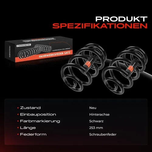 Fahrwerksfeder Hinterachse Frankberg 5481FB0009188 Bild Fahrwerksfeder Hinterachse Frankberg 5481FB0009188