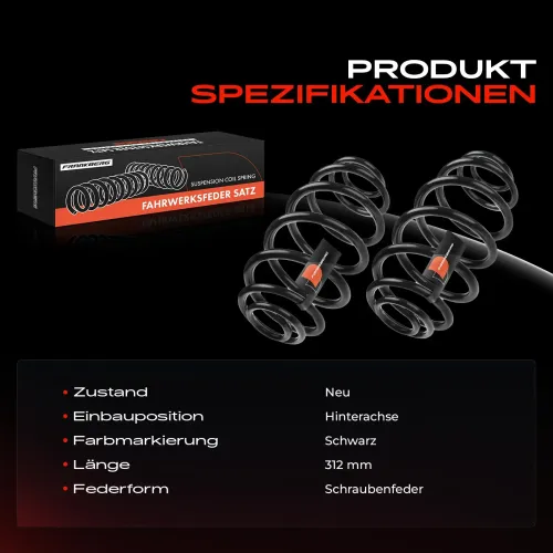 Fahrwerksfeder Hinterachse Frankberg 5481FB0009189 Bild Fahrwerksfeder Hinterachse Frankberg 5481FB0009189