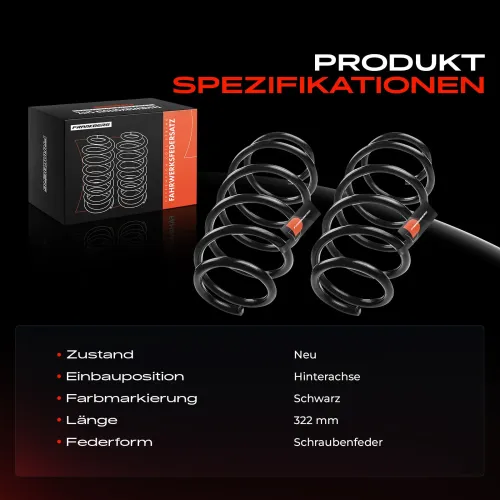 Fahrwerksfeder Hinterachse Frankberg 5481FB0009199 Bild Fahrwerksfeder Hinterachse Frankberg 5481FB0009199