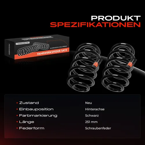 Fahrwerksfeder Hinterachse Frankberg 5481FB0009203 Bild Fahrwerksfeder Hinterachse Frankberg 5481FB0009203