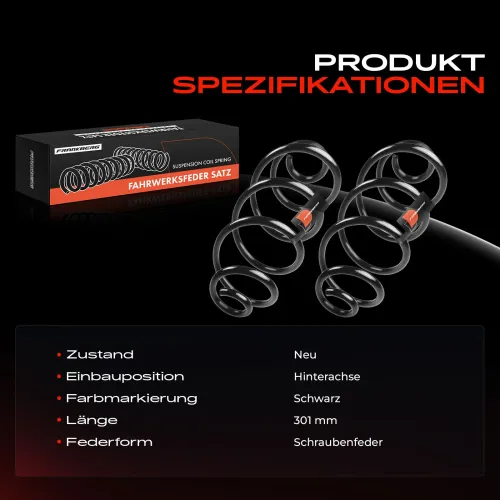 Fahrwerksfeder Hinterachse Frankberg 5481FB0009205 Bild Fahrwerksfeder Hinterachse Frankberg 5481FB0009205