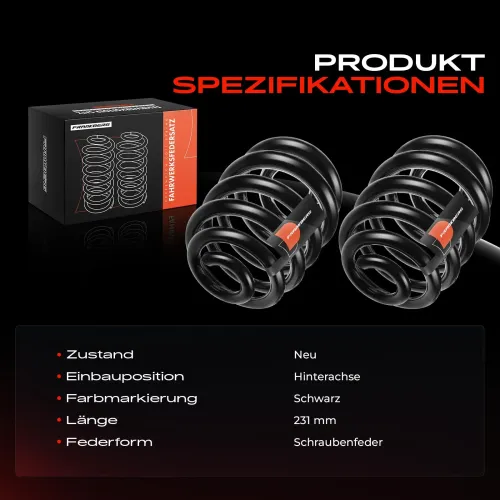 Fahrwerksfeder Hinterachse Frankberg 5481FB0009215 Bild Fahrwerksfeder Hinterachse Frankberg 5481FB0009215
