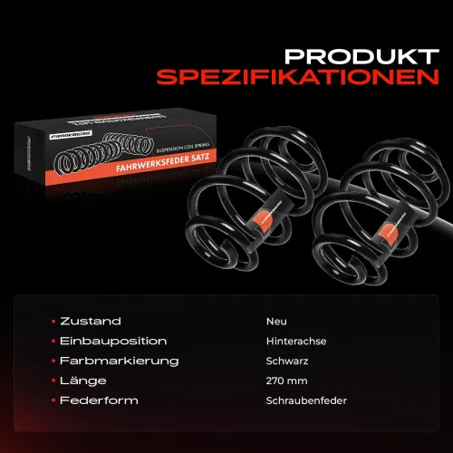 Fahrwerksfeder Hinterachse Frankberg 5481FB0009216 Bild Fahrwerksfeder Hinterachse Frankberg 5481FB0009216