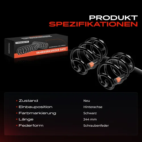 Fahrwerksfeder Hinterachse Frankberg 5481FB0009224 Bild Fahrwerksfeder Hinterachse Frankberg 5481FB0009224