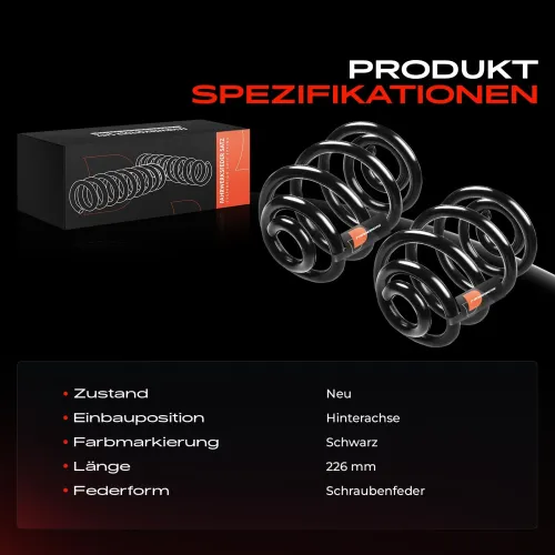 Fahrwerksfeder Hinterachse Frankberg 5481FB0009230 Bild Fahrwerksfeder Hinterachse Frankberg 5481FB0009230