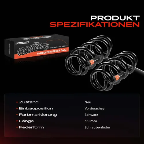 Fahrwerksfeder Vorderachse Frankberg 5481FB0009241 Bild Fahrwerksfeder Vorderachse Frankberg 5481FB0009241
