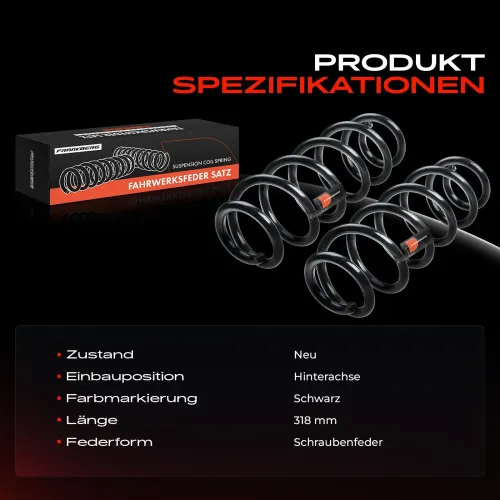Fahrwerksfeder Hinterachse Frankberg 5481FB0009292 Bild Fahrwerksfeder Hinterachse Frankberg 5481FB0009292
