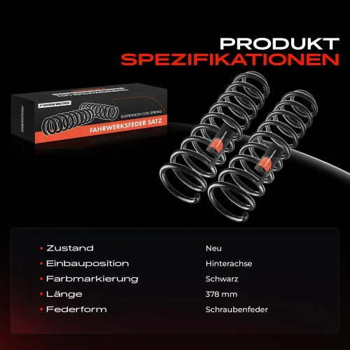 Fahrwerksfeder Hinterachse Frankberg 5481FB0009311 Bild Fahrwerksfeder Hinterachse Frankberg 5481FB0009311