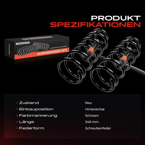 Fahrwerksfeder Hinterachse Frankberg 5481FB0009314 Bild Fahrwerksfeder Hinterachse Frankberg 5481FB0009314