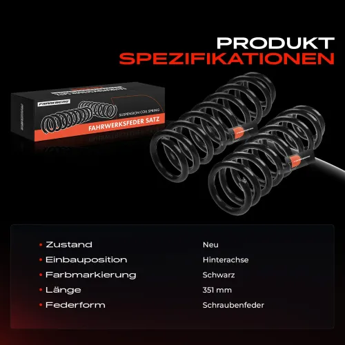 Fahrwerksfeder Hinterachse Frankberg 5481FB0009343 Bild Fahrwerksfeder Hinterachse Frankberg 5481FB0009343