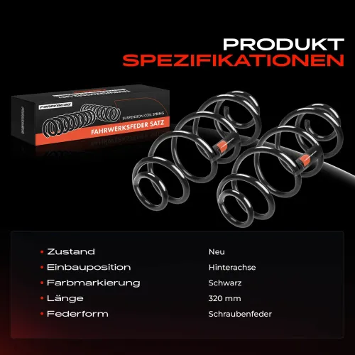 Fahrwerksfeder Hinterachse Frankberg 5481FB0009398 Bild Fahrwerksfeder Hinterachse Frankberg 5481FB0009398