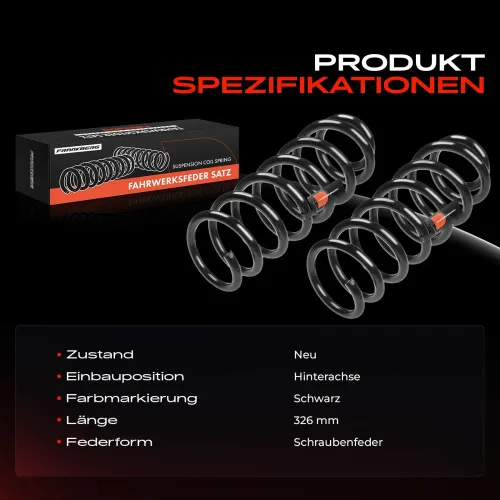 Fahrwerksfeder Hinterachse Frankberg 5481FB0009399 Bild Fahrwerksfeder Hinterachse Frankberg 5481FB0009399