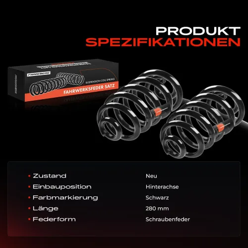 Fahrwerksfeder Hinterachse Frankberg 5481FB0009405 Bild Fahrwerksfeder Hinterachse Frankberg 5481FB0009405