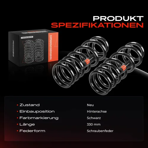 Fahrwerksfeder Hinterachse Frankberg 5481FB0009418 Bild Fahrwerksfeder Hinterachse Frankberg 5481FB0009418