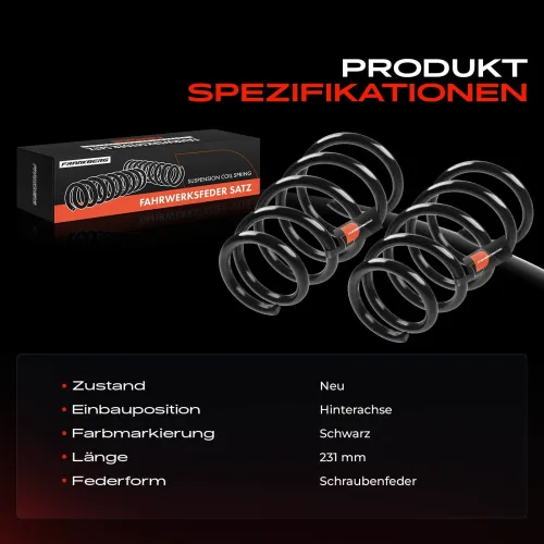 Fahrwerksfeder Hinterachse Frankberg 5481FB0009423 Bild Fahrwerksfeder Hinterachse Frankberg 5481FB0009423