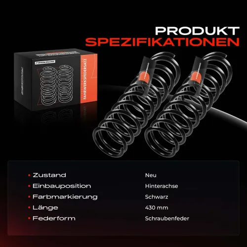 Fahrwerksfeder Hinterachse Frankberg 5481FB0009433 Bild Fahrwerksfeder Hinterachse Frankberg 5481FB0009433