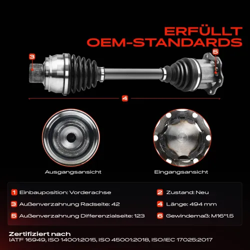 Antriebswelle Vorderachse Frankberg 5481FB0009480 Bild Antriebswelle Vorderachse Frankberg 5481FB0009480