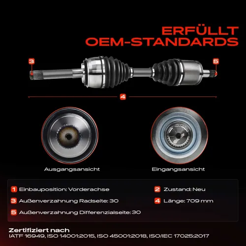 Antriebswelle Vorderachse Frankberg 5481FB0009500 Bild Antriebswelle Vorderachse Frankberg 5481FB0009500