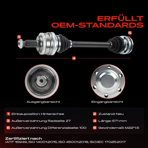 Antriebswelle Hinterachse Frankberg 5481FB0009536 Bild Antriebswelle Hinterachse Frankberg 5481FB0009536