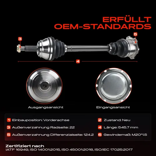 Antriebswelle Vorderachse Frankberg 5481FB0009577 Bild Antriebswelle Vorderachse Frankberg 5481FB0009577