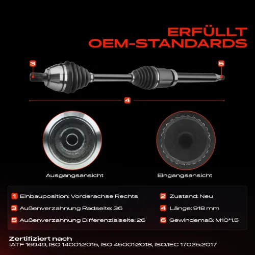 Antriebswelle Vorderachse rechts Frankberg 5481FB0009672 Bild Antriebswelle Vorderachse rechts Frankberg 5481FB0009672