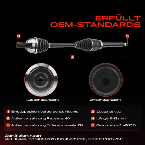 Antriebswelle Vorderachse rechts Frankberg 5481FB0009673 Bild Antriebswelle Vorderachse rechts Frankberg 5481FB0009673