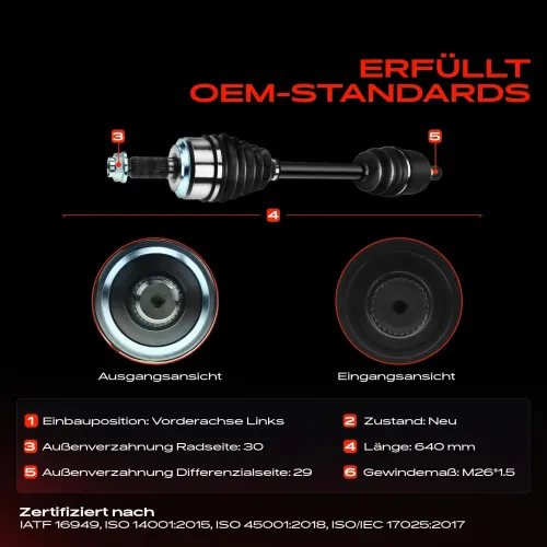 Antriebswelle Vorderachse links Frankberg 5481FB0009685 Bild Antriebswelle Vorderachse links Frankberg 5481FB0009685