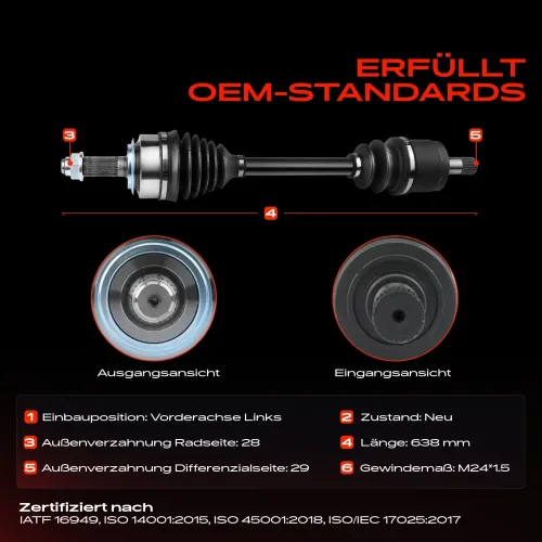 Antriebswelle Vorderachse links Frankberg 5481FB0009686 Bild Antriebswelle Vorderachse links Frankberg 5481FB0009686