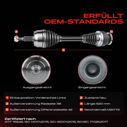 Antriebswelle Vorderachse links Frankberg 5481FB0009793 Bild Antriebswelle Vorderachse links Frankberg 5481FB0009793