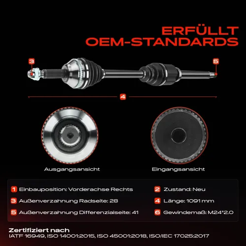 Antriebswelle vorne rechts Vorderachse rechts Frankberg 5481FB0009814 Bild Antriebswelle vorne rechts Vorderachse rechts Frankberg 5481FB0009814