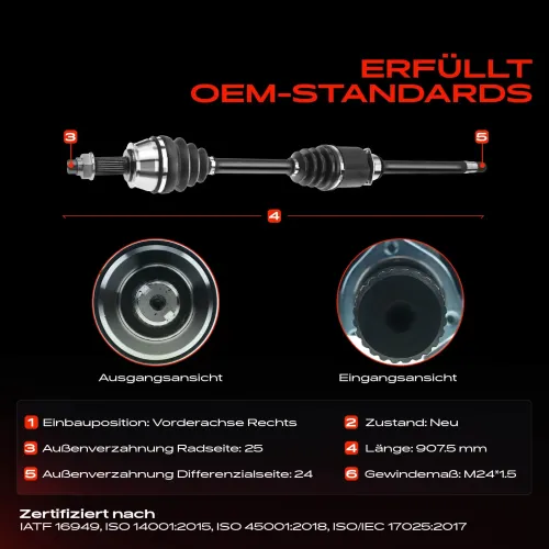 Antriebswelle vorne rechts Vorderachse rechts Frankberg 5481FB0009904 Bild Antriebswelle vorne rechts Vorderachse rechts Frankberg 5481FB0009904