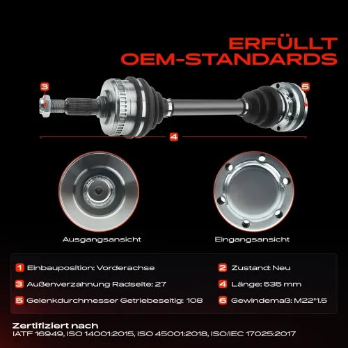 Antriebswelle Vorderachse Frankberg 5481FB0009925 Bild Antriebswelle Vorderachse Frankberg 5481FB0009925