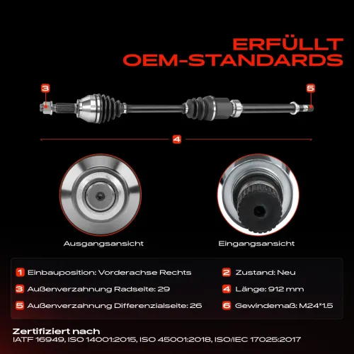Antriebswelle Vorderachse rechts Frankberg 5481FB0009936 Bild Antriebswelle Vorderachse rechts Frankberg 5481FB0009936