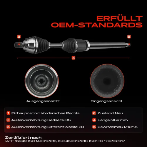 Antriebswelle Vorderachse rechts Frankberg 5481FB0009982 Bild Antriebswelle Vorderachse rechts Frankberg 5481FB0009982