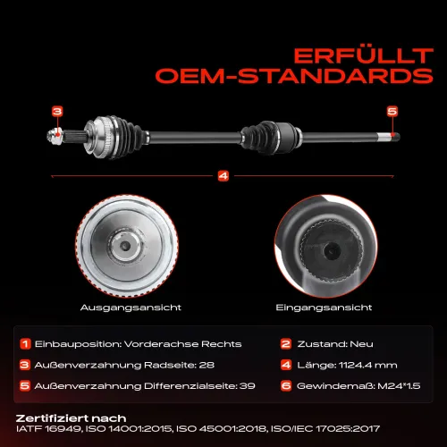 Antriebswelle Vorderachse rechts Frankberg 5481FB0010151 Bild Antriebswelle Vorderachse rechts Frankberg 5481FB0010151