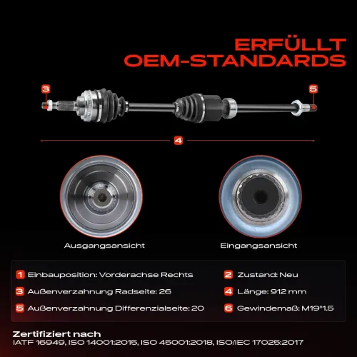 Antriebswelle Vorderachse rechts Frankberg 5481FB0010178 Bild Antriebswelle Vorderachse rechts Frankberg 5481FB0010178
