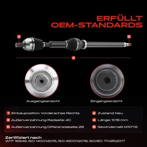 Antriebswelle Vorderachse rechts Frankberg 5481FB0010194 Bild Antriebswelle Vorderachse rechts Frankberg 5481FB0010194