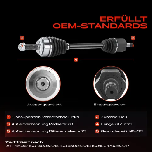 Antriebswelle Vorderachse links Frankberg 5481FB0010232 Bild Antriebswelle Vorderachse links Frankberg 5481FB0010232