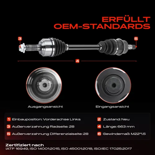 Antriebswelle Vorderachse links Frankberg 5481FB0010287 Bild Antriebswelle Vorderachse links Frankberg 5481FB0010287