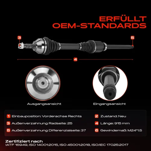 Antriebswelle Vorderachse rechts Frankberg 5481FB0010383 Bild Antriebswelle Vorderachse rechts Frankberg 5481FB0010383