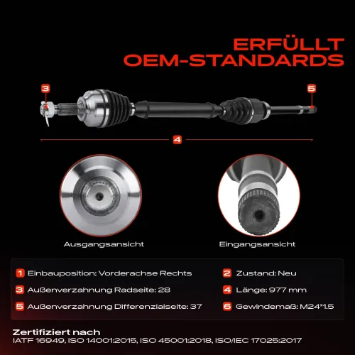 Antriebswelle Vorderachse rechts Frankberg 5481FB0010391 Bild Antriebswelle Vorderachse rechts Frankberg 5481FB0010391