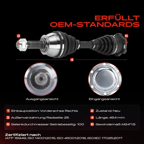 Antriebswelle Vorderachse rechts Frankberg 5481FB0010415 Bild Antriebswelle Vorderachse rechts Frankberg 5481FB0010415