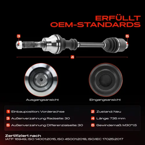 Antriebswelle Vorderachse Frankberg 5481FB0010436 Bild Antriebswelle Vorderachse Frankberg 5481FB0010436