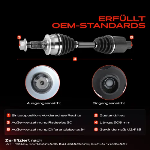 Antriebswelle Vorderachse rechts Frankberg 5481FB0010570 Bild Antriebswelle Vorderachse rechts Frankberg 5481FB0010570