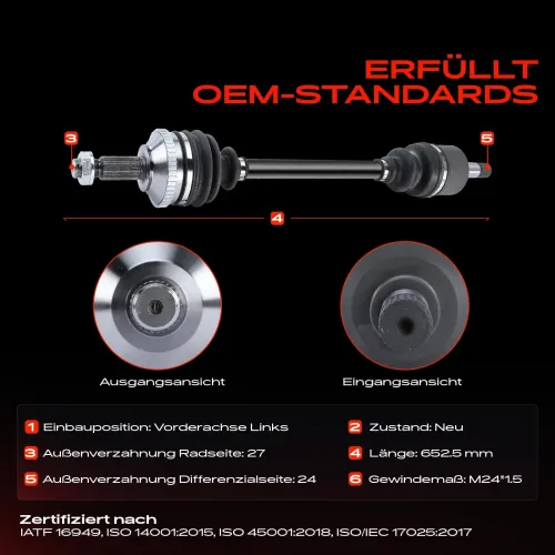 Antriebswelle Vorderachse links Frankberg 5481FB0010573 Bild Antriebswelle Vorderachse links Frankberg 5481FB0010573