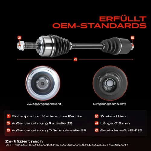 Antriebswelle Vorderachse rechts Frankberg 5481FB0010589 Bild Antriebswelle Vorderachse rechts Frankberg 5481FB0010589