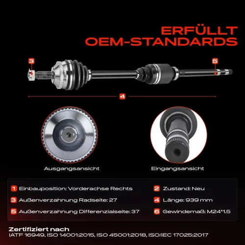 Antriebswelle Vorderachse rechts Frankberg 5481FB0010631 Bild Antriebswelle Vorderachse rechts Frankberg 5481FB0010631
